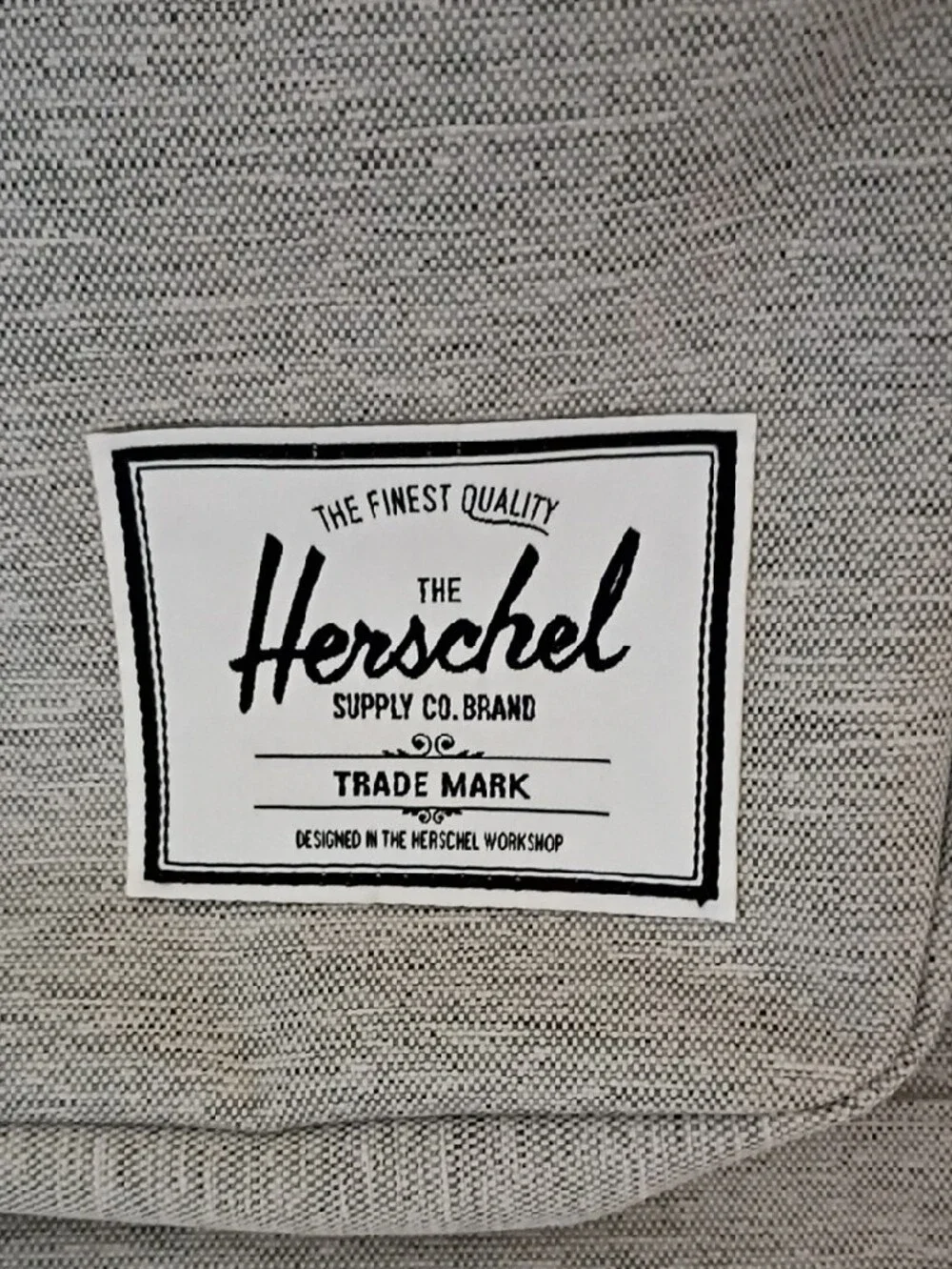 Herschel Supply Company Heather Light Gray Backpack with Front Zip Pocket